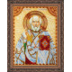 Icon Bead Embroidery Kit on Art Canvas "St. Nicholas"