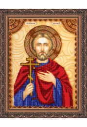 Icon Bead Embroidery Kit on Art Canvas "St. Eugene"