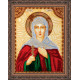 Icon Bead Embroidery Kit on Art Canvas "St. Galina"
