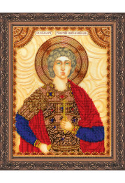 Icon Bead Embroidery Kit on Art Canvas "St. George"