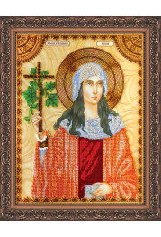 Icon Bead Embroidery Kit on Art Canvas "St. Nina"