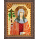 Icon Bead Embroidery Kit on Art Canvas "St. Nina"