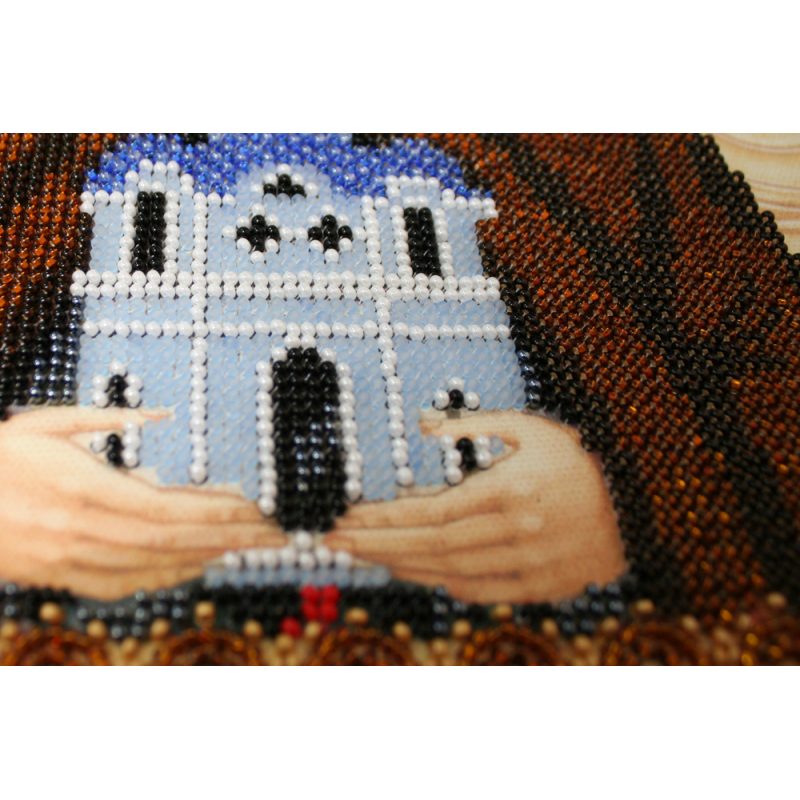 Icon Bead Embroidery Kit on Art Canvas "St. Daniel"