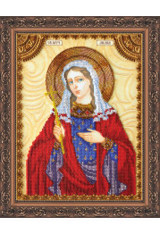 Icon Bead Embroidery Kit on Art Canvas "St. Lydia"