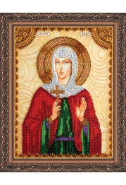 Icon Bead Embroidery Kit on Art Canvas "St. Alla"