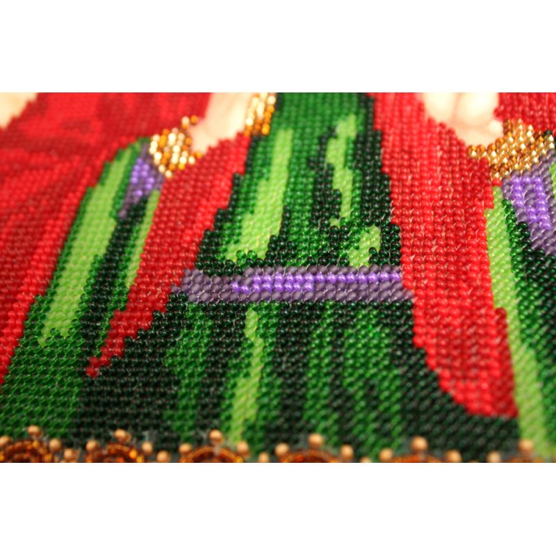Icon Bead Embroidery Kit on Art Canvas "St. Alla"