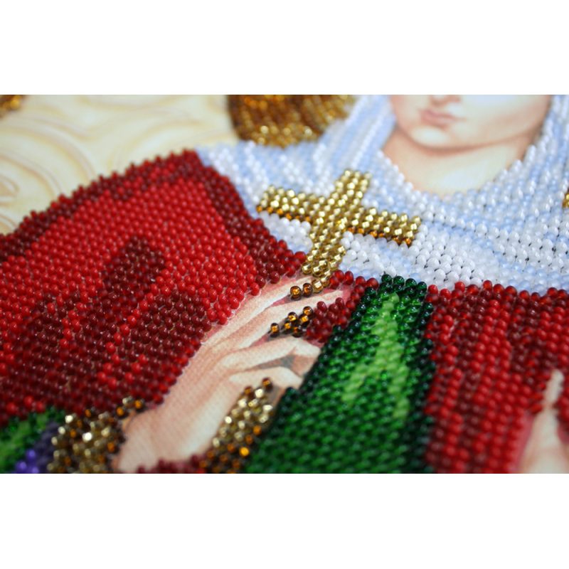 Icon Bead Embroidery Kit on Art Canvas "St. Alla"