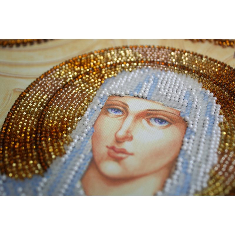Icon Bead Embroidery Kit on Art Canvas "St. Alla"