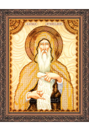 Icon Bead Embroidery Kit on Art Canvas "St. Anthony"