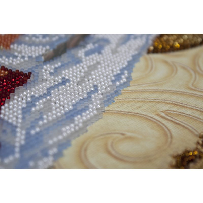 Icon Bead Embroidery Kit on Art Canvas "St. Tamara"