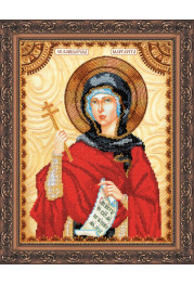 Icon Bead Embroidery Kit on Art Canvas "St. Margaret"