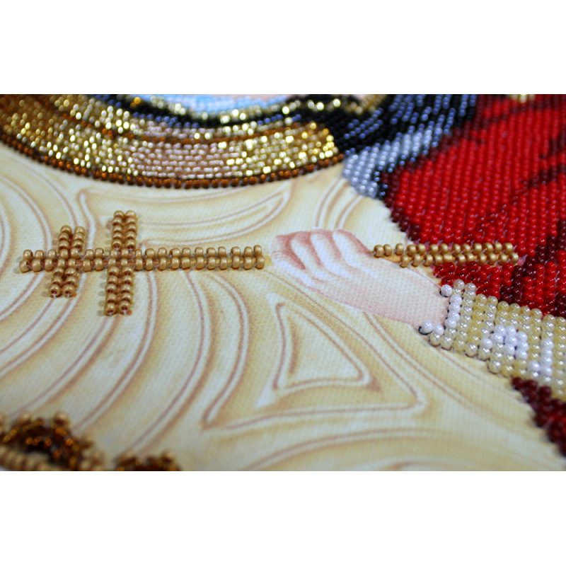 Icon Bead Embroidery Kit on Art Canvas "St. Margaret"