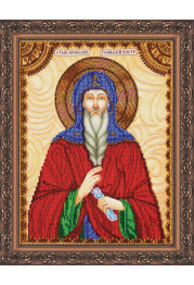 Icon Bead Embroidery Kit on Art Canvas "St. Gennady"