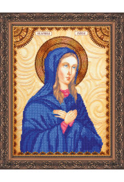 Icon Bead Embroidery Kit on Art Canvas "St. Raisa"