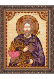 Icon Bead Embroidery Kit on Art Canvas "St. Artemy"