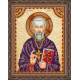 Icon Bead Embroidery Kit on Art Canvas "St. Leonid"