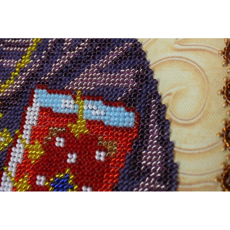 Icon Bead Embroidery Kit on Art Canvas "St. Leonid"