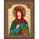 Icon Bead Embroidery Kit on Art Canvas "St. Zinaida"