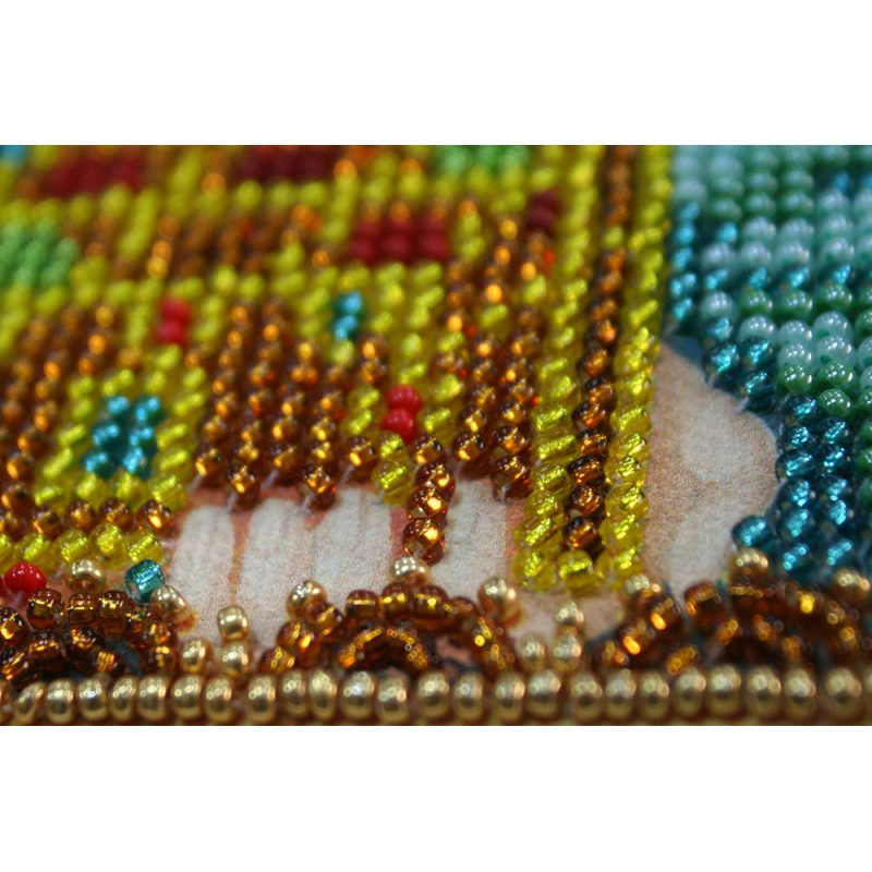 Icon Bead Embroidery Kit on Art Canvas "St. Zinaida"