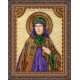 Icon Bead Embroidery Kit on Art Canvas "St. Angelina"