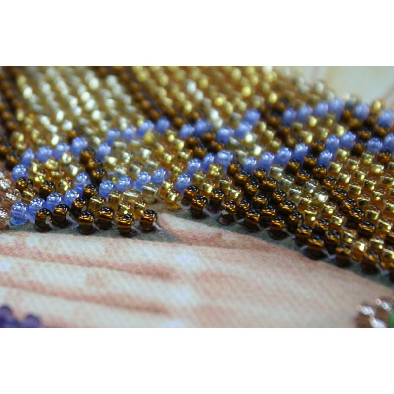 Icon Bead Embroidery Kit on Art Canvas "St. Angelina"