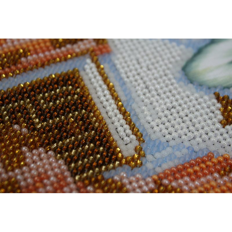 Icon Bead Embroidery Kit on Art Canvas "St. Gregory"