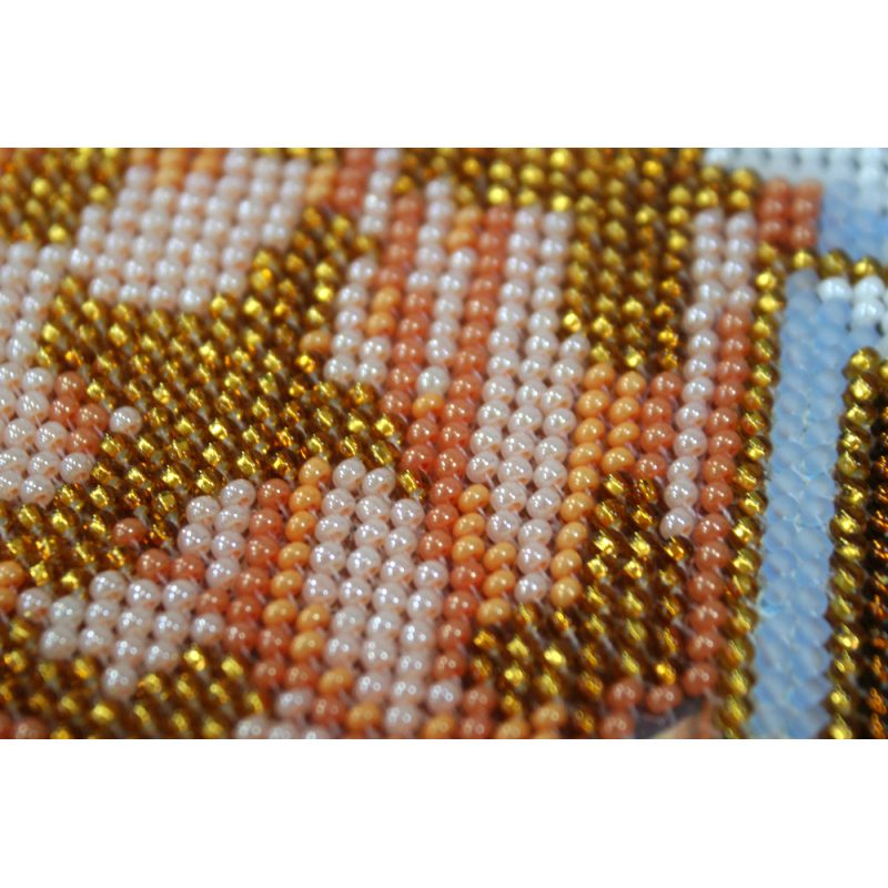 Icon Bead Embroidery Kit on Art Canvas "St. Gregory"