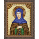 Icon Bead Embroidery Kit on Art Canvas "St. Taisiya"