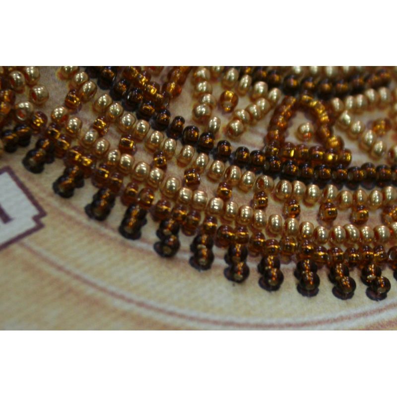 Icon Bead Embroidery Kit on Art Canvas "St. Taisiya"