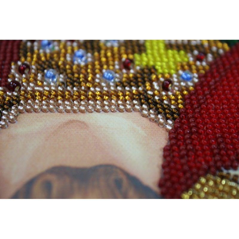 Icon Bead Embroidery Kit on Art Canvas "St. Bogdan"
