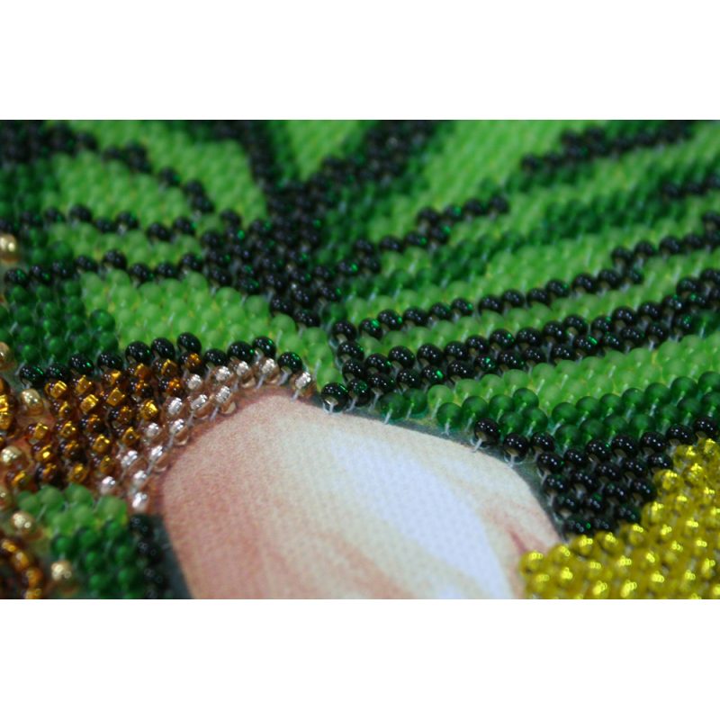 Icon Bead Embroidery Kit on Art Canvas "St. Bogdan"