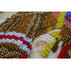 Icon Bead Embroidery Kit on Art Canvas "St. Veniamin"