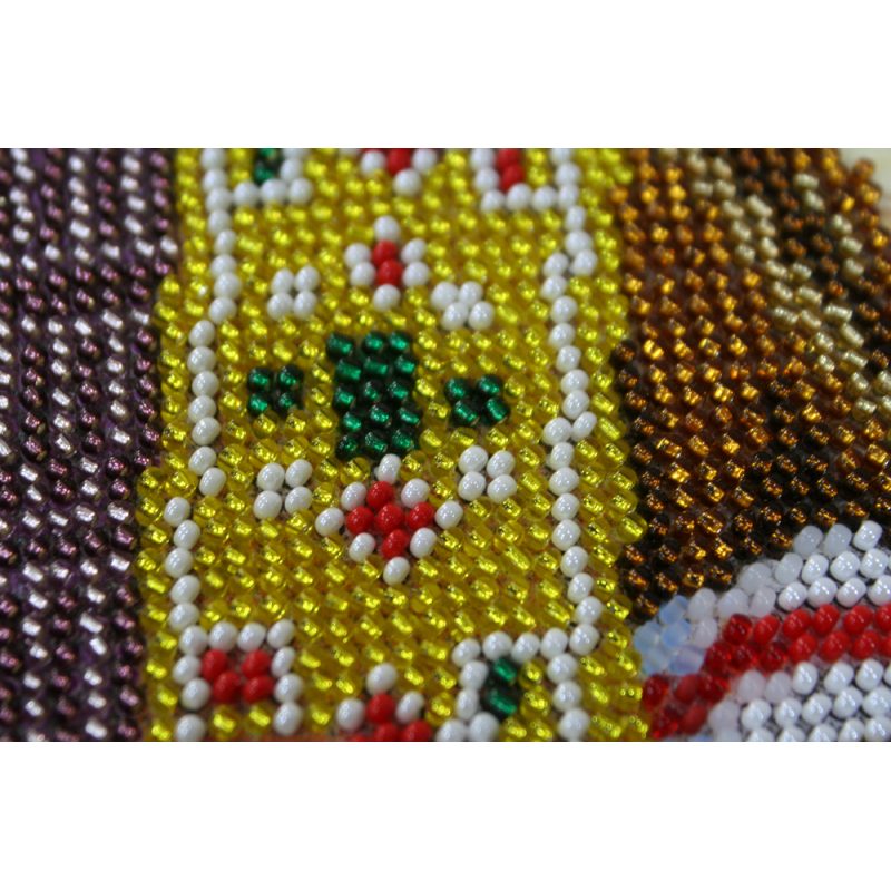 Icon Bead Embroidery Kit on Art Canvas "St. Veniamin"