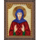Icon Bead Embroidery Kit on Art Canvas "St. Cyra"