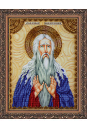Icon Bead Embroidery Kit on Art Canvas "St. Macarius"