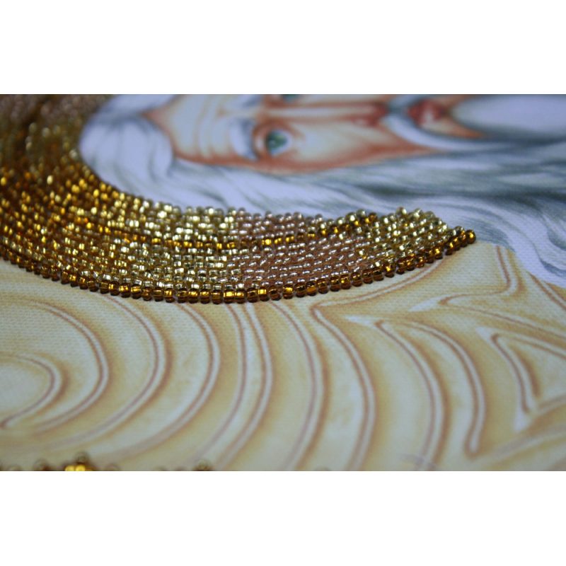 Icon Bead Embroidery Kit on Art Canvas "St. Macarius"