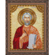 Icon Bead Embroidery Kit on Art Canvas "St. Mark"