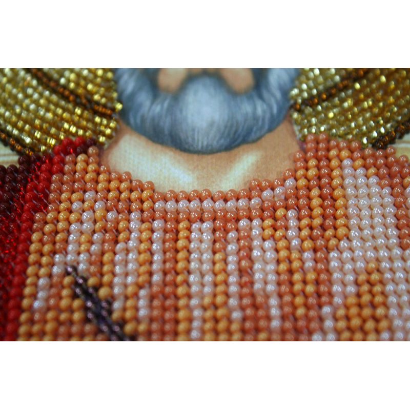 Icon Bead Embroidery Kit on Art Canvas "St. Mark"