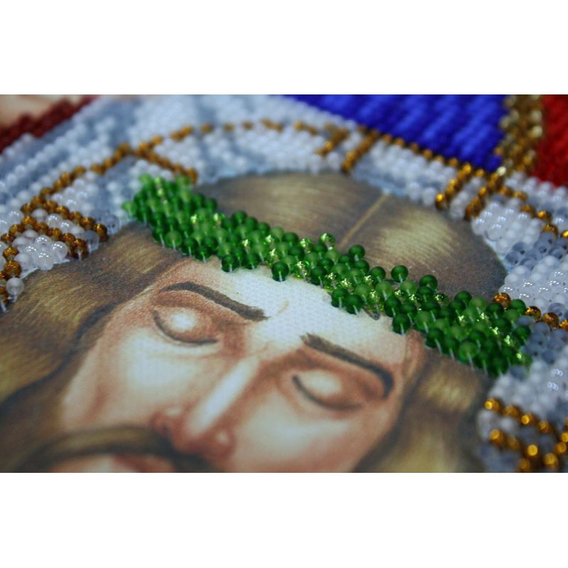 Icon Bead Embroidery Kit on Art Canvas "St. Veronica"