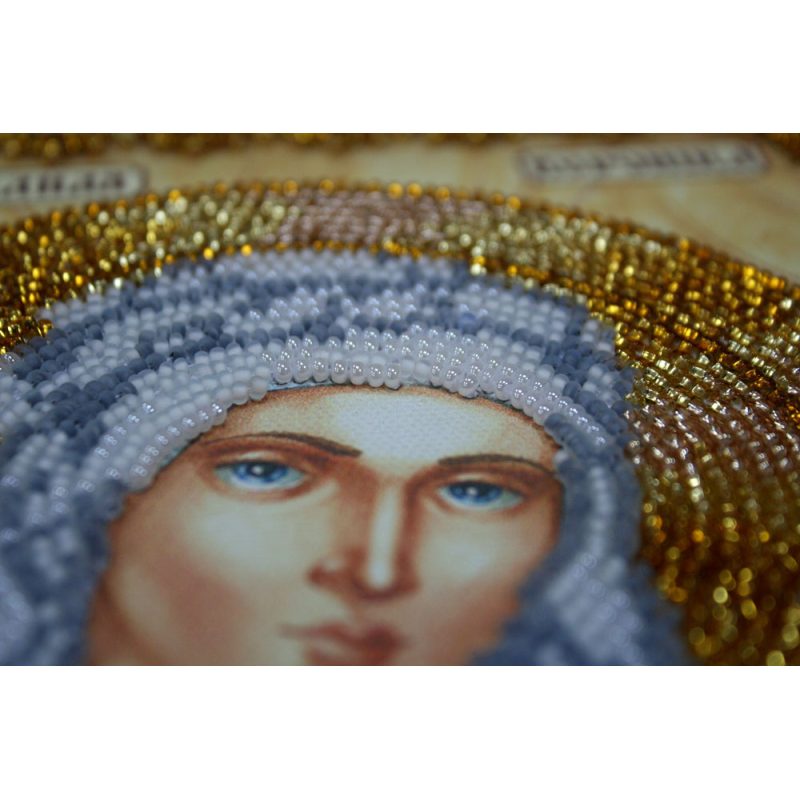 Icon Bead Embroidery Kit on Art Canvas "St. Veronica"