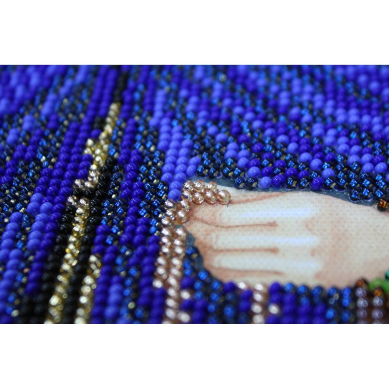 Icon Bead Embroidery Kit on Art Canvas "St. Eudocia"