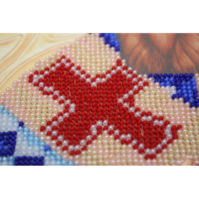 Icon Bead Embroidery Kit on Art Canvas "St. Sava (Savely)"