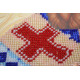 Icon Bead Embroidery Kit on Art Canvas "St. Sava (Savely)"