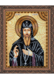 Icon Bead Embroidery Kit on Art Canvas "St. Zacharias"