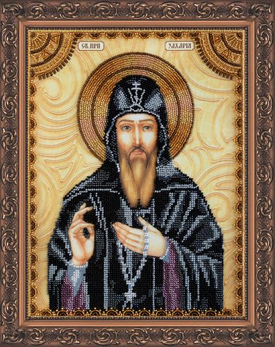 Icon Bead Embroidery Kit on Art Canvas "St. Zacharias"