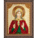 Icon Bead Embroidery Kit on Art Canvas "St. Emily"