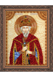 Icon Bead Embroidery Kit on Art Canvas "St. Vsevolod"