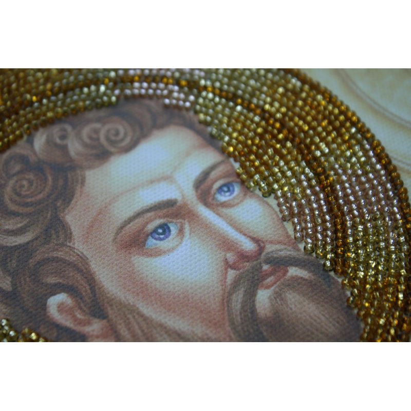Icon Bead Embroidery Kit on Art Canvas "St. Moses"