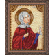Icon Bead Embroidery Kit on Art Canvas "St. Faina"