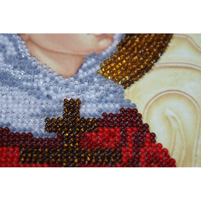 Icon Bead Embroidery Kit on Art Canvas "St. Faina"